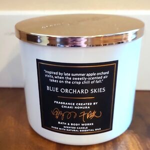 BLUE ORCHARD SKIES 3 Wick Candle Bath & Body Works